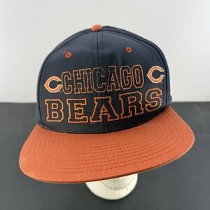 Chicago Bears Double C Embroidered Logo Drew Pearson Hat Team NFL 90s  Snapback